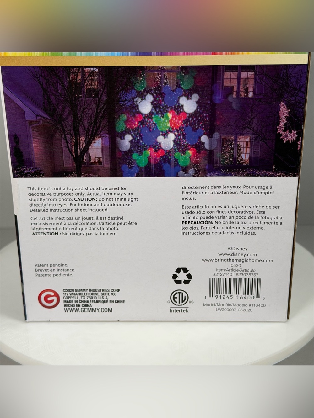 Disney Mickey Mouse Snowstorm LED Projection Spotlight Christmas Yard Decor - Picture 4 of 8